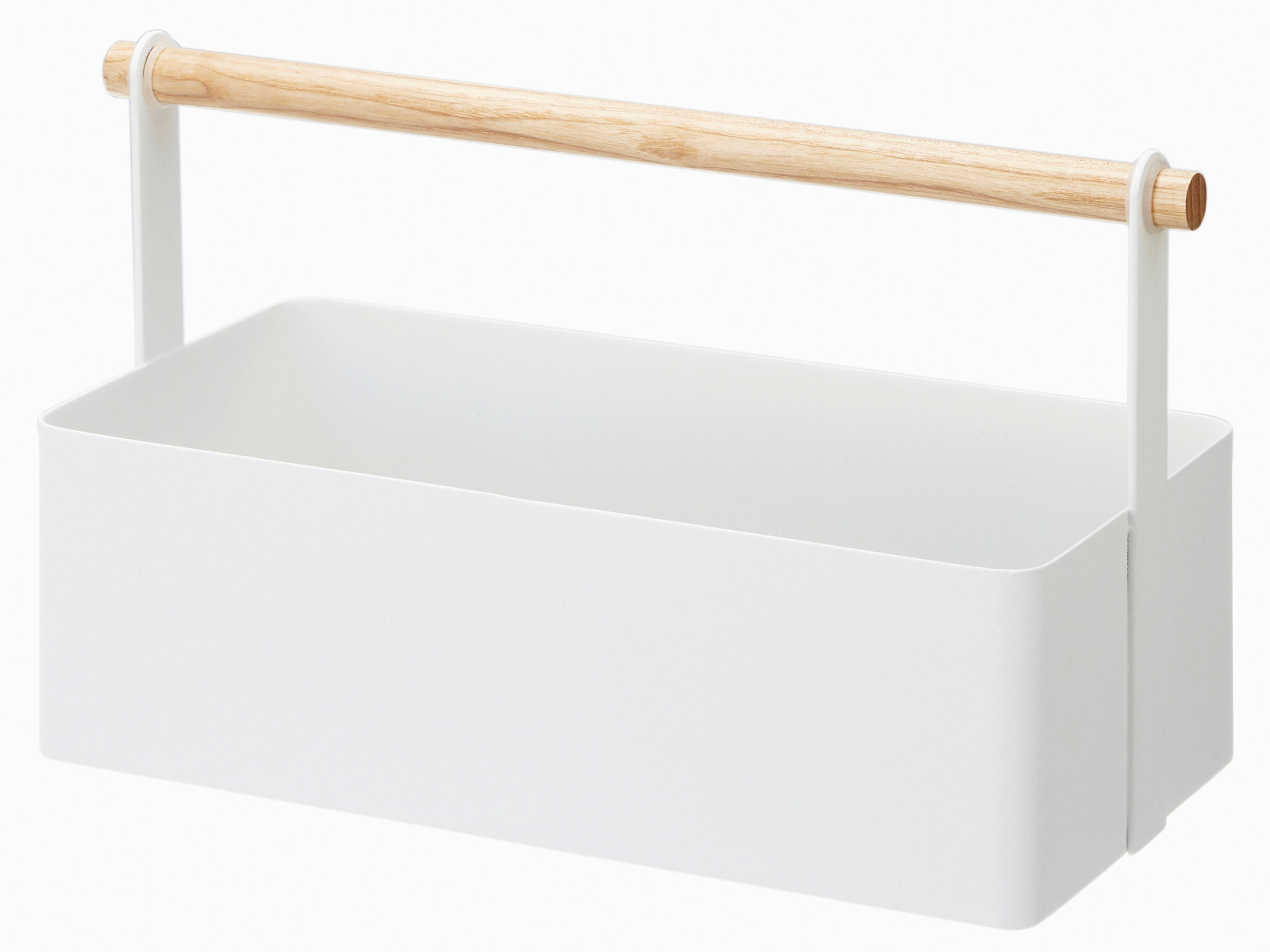 UNIVERSALABLAGE  - Weiss, Basics, Holz/Metall (26/13/16cm)