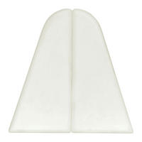 KONCOVKA PODSTAVCOVÉ LIŠTY  (za kus)  barvy stříbra - barvy stříbra, Basics, plast (-/2,01/3,96cm) - Homeware
