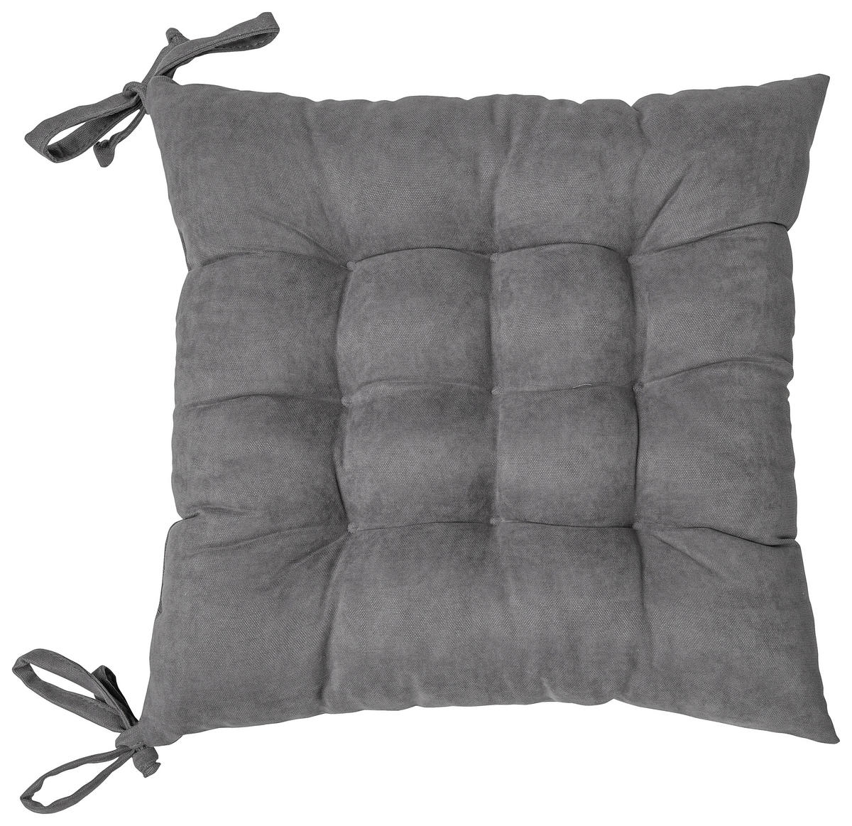 JASTUK ZA SEDENJE siva 40/40 cm  - siva, Konvencionalno, tekstil (40/40cm) - Novel