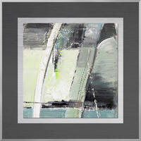 METALLBILD Abstraktes 50,7/50,7 cm  - Silberfarben/Multicolor, Basics, Holzwerkstoff/Metall (50,7/50,7cm) - Monee