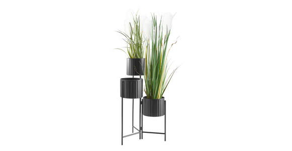 BLUMENTOPF - Schwarz, Basics, Metall (37/65/37cm) - Ambia Home