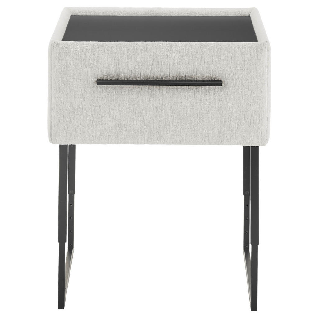 Thumbnail - Dieter Knoll Nachtschrank, Creme, Metall, Fichte, Kiefer, Schichtholz, Sperrholz, Hartholz, 1 Schublade(n) Schubladen, 6...