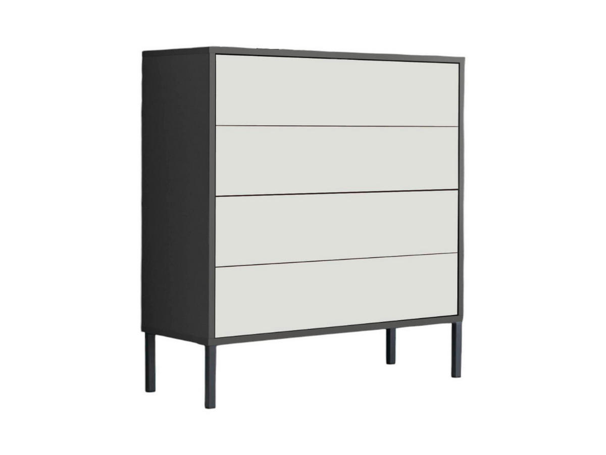 SIDEBOARD  in 263,5/86/33 cm  - Anthrazit/Weiß, MODERN, Holzwerkstoff/Metall (263,5/86/33cm) - MID.YOU