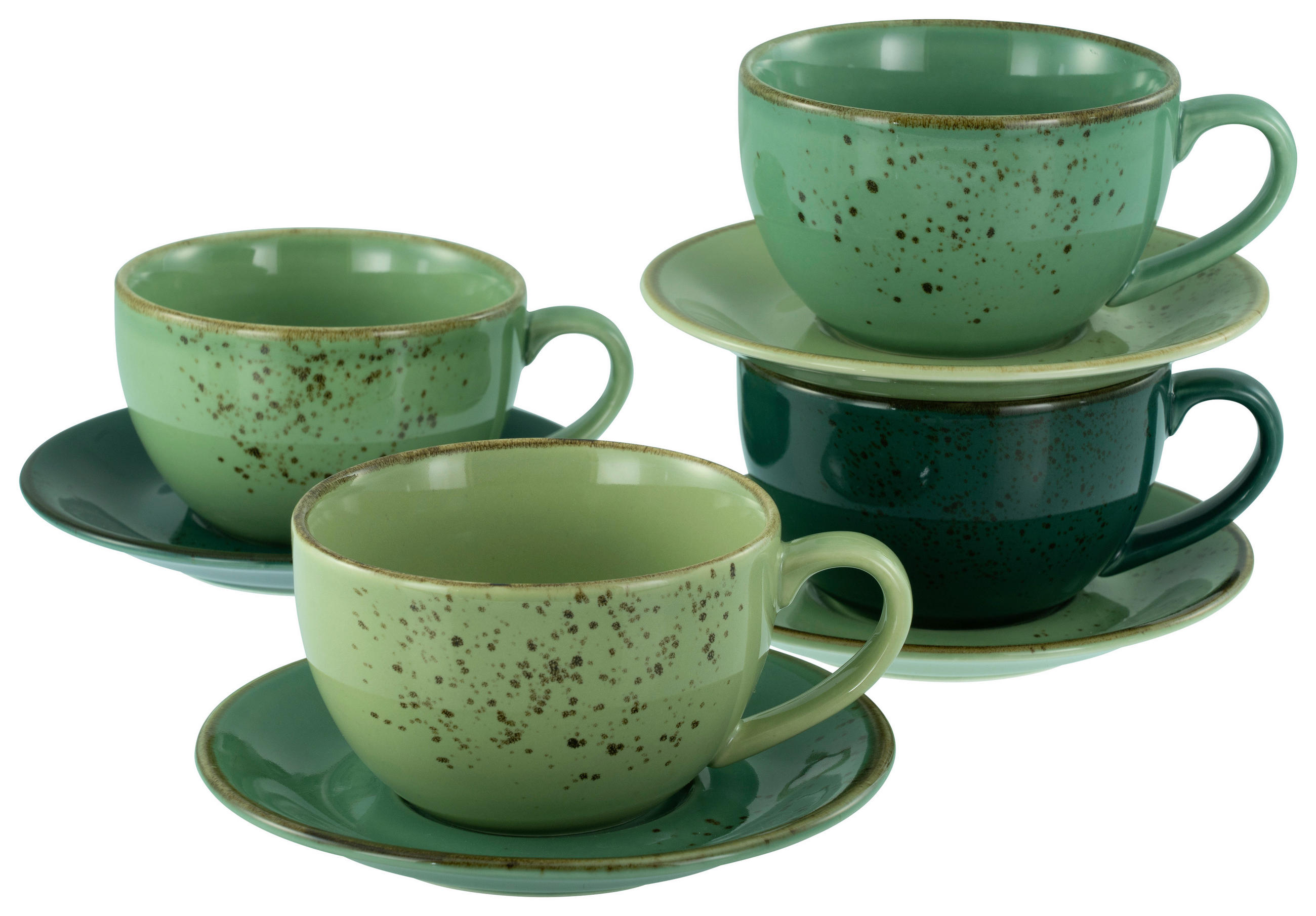 SET MED KOPPAR Nature Collection 8 delar  - grön, Design, keramik - Creatable