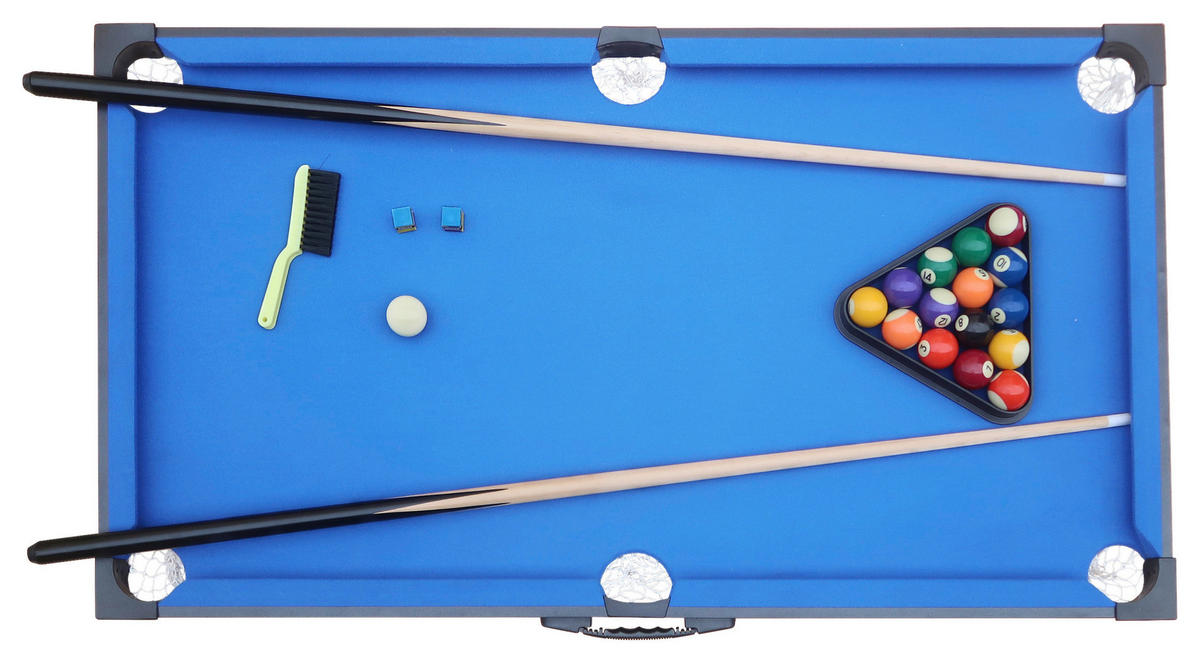BILLARDTISCH - Blau/Schwarz, KONVENTIONELL, Holz/Kunststoff (64/12/118cm)