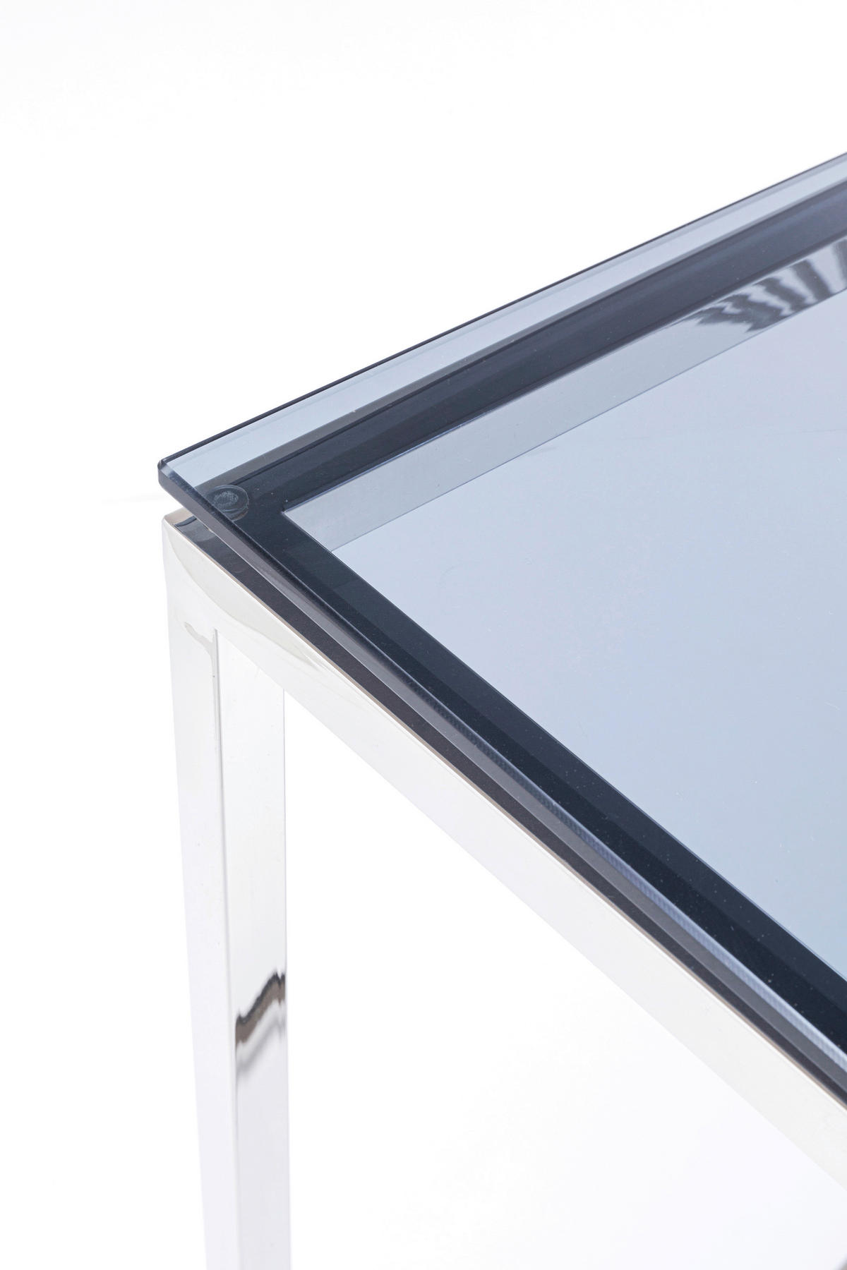KONSOLENTISCH Silberfarben  - Silberfarben, Design, Glas/Metall (120/40/78cm) - Kare-Design