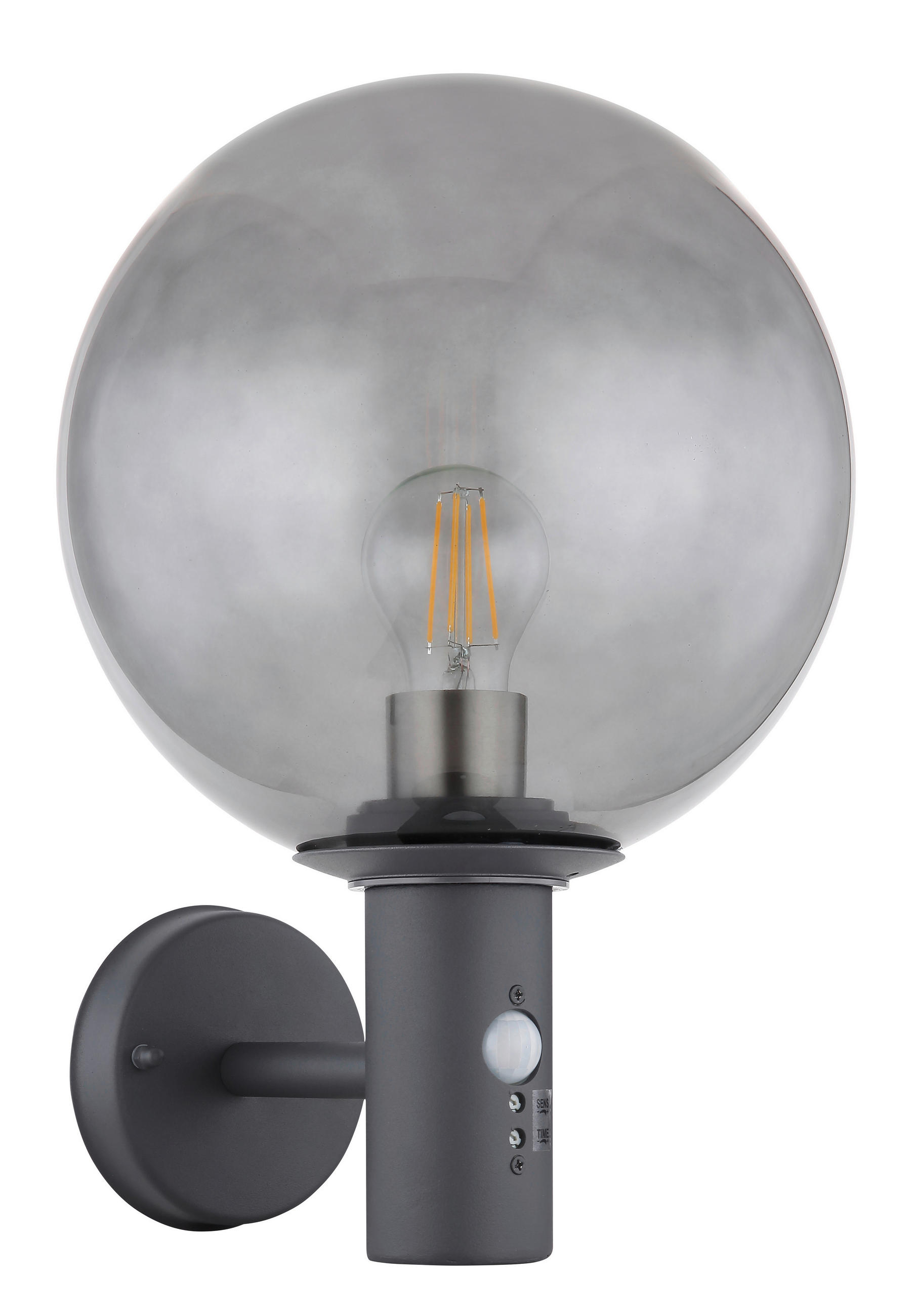 LED-AUSSENLEUCHTE - Anthrazit, Konventionell, Glas/Metall (25/37cm) - Globo