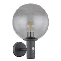 AUßENLEUCHTE 25/37 cm   - Anthrazit, Basics, Glas/Metall (25/37cm) - Globo