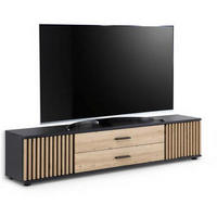 LOWBOARD  in 180/30/30 cm  - Schwarz/Eiche Artisan, Design, Holzwerkstoff/Kunststoff (180/30/30cm) - Boxxx