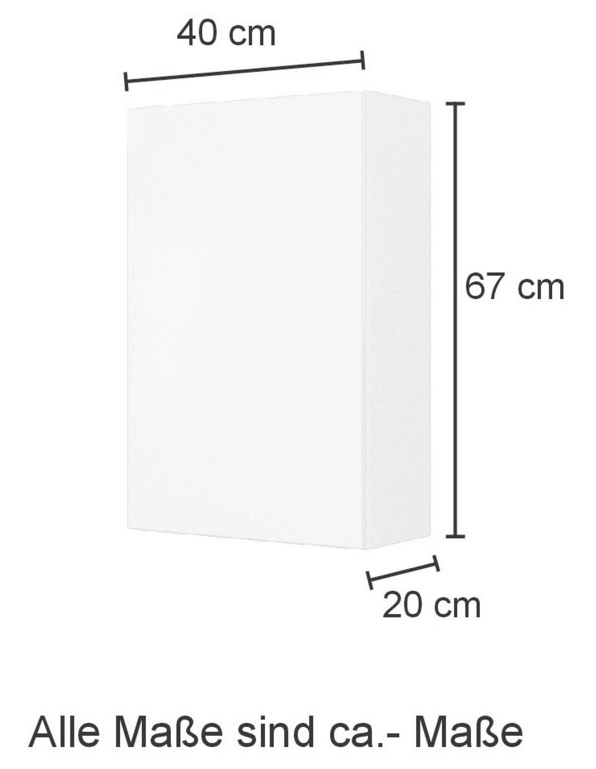 HÄNGESCHRANK 40/67/20 cm  - Eiche Wotan, MODERN, Holzwerkstoff (40/67/20cm) - Held