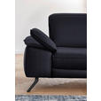 ECKSOFA Rivello in Echtleder Schwarz  328/193 cm  - Schwarz, Design, Leder/Metall (328/193cm) - Dieter Knoll