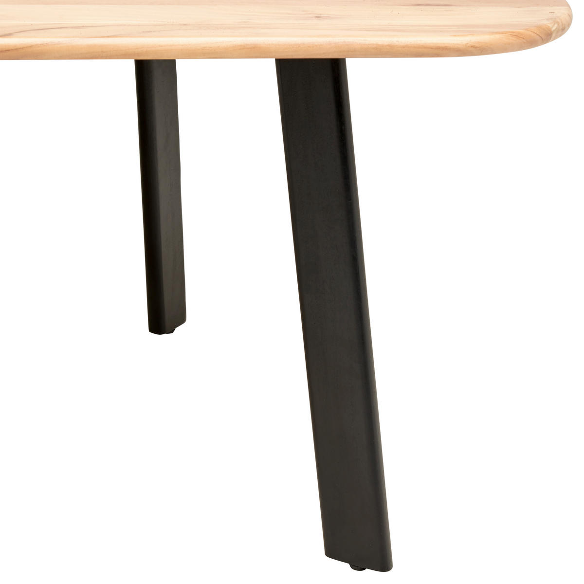 ESSTISCH in Holz 140/140/76 cm   - Schwarz/Akaziefarben, Modern, Holz (140/140/76cm) - Livetastic