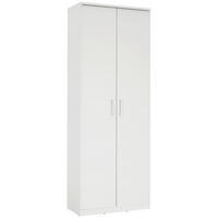 Dulap Multifuncțional, 72/194/36 cm, alb - argintiu/alb, Konventionell, plastic/material pe bază de lemn (72/194/36cm) - Xora