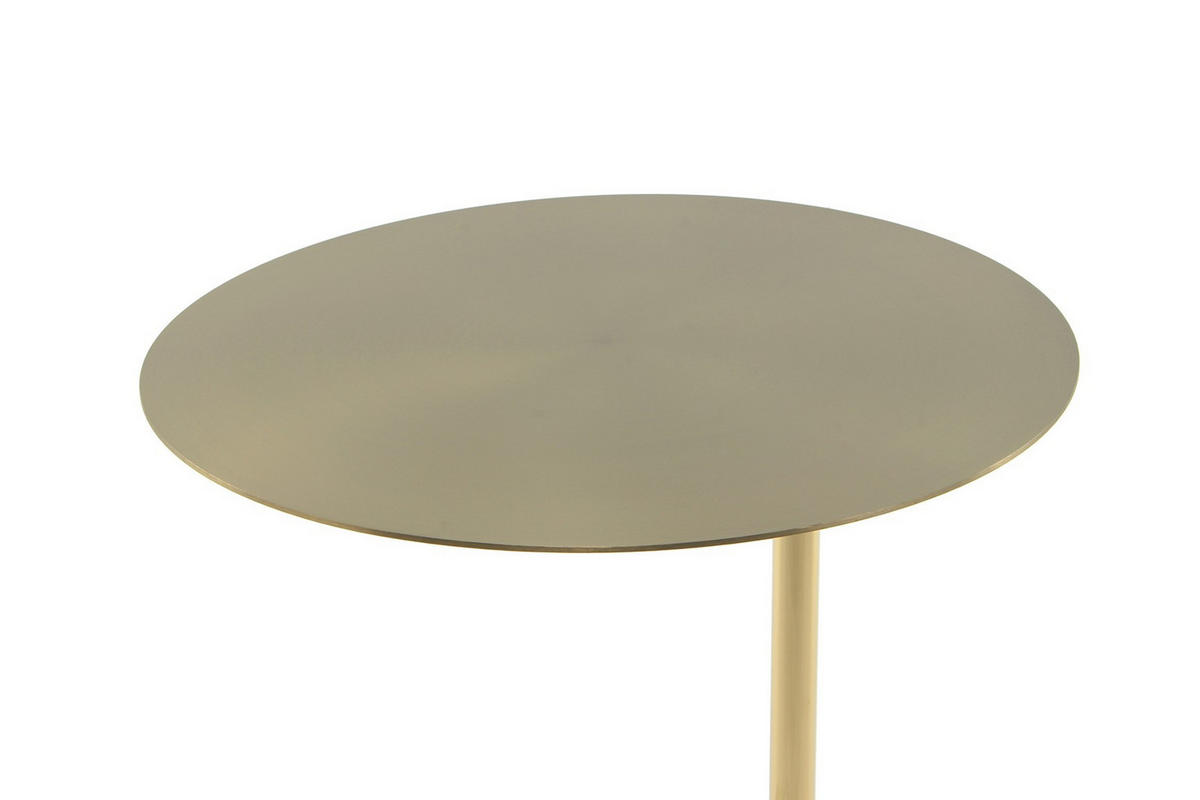 BEISTELLTISCH Weiß, Goldfarben  - Goldfarben/Weiß, Design, Glas/Stein (40 cm/54 cm/40 cmcm) - Kayoom