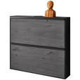 HÄNGESCHUHSCHRANK 98/88/20 cm  - Anthrazit/Schwarz, Design, Holz/Metall (98/88/20cm) - Johann Jakob