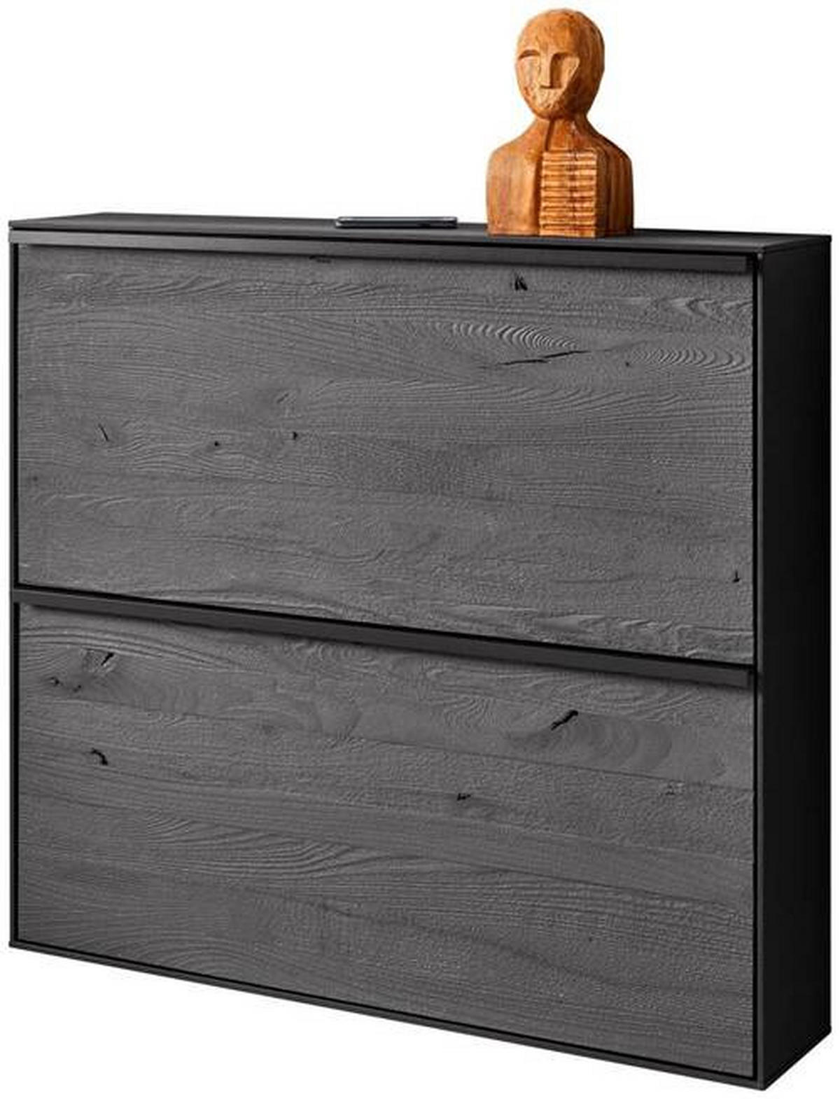HÄNGESCHUHSCHRANK LENYA GARDEROBEN  in 98/88/20 cm  - Anthrazit/Schwarz, Design, Holz/Metall (98/88/20cm) - Johann Jakob