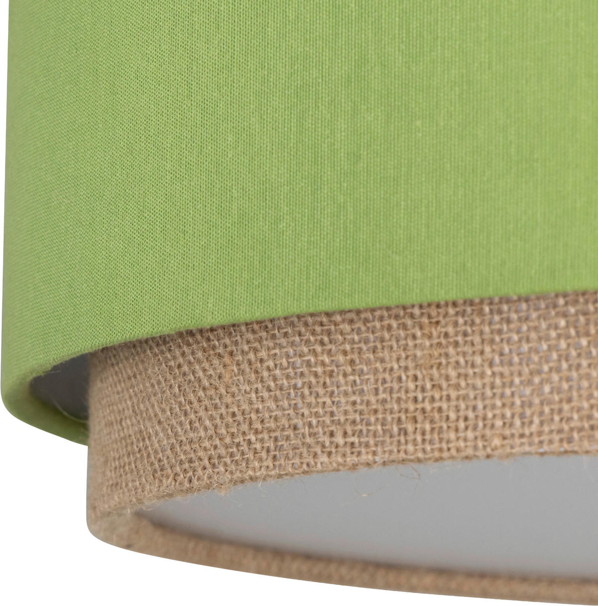DECKENLEUCHTE 37/12 cm  - Salbeigrün/Naturfarben, Trend, Kunststoff/Textil (37/12cm) - Collett's Monde