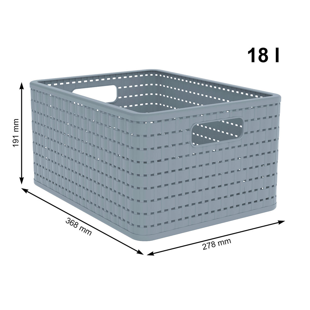 KOŠ  - Basics (27.8/19.1/36.8cm) - Rotho