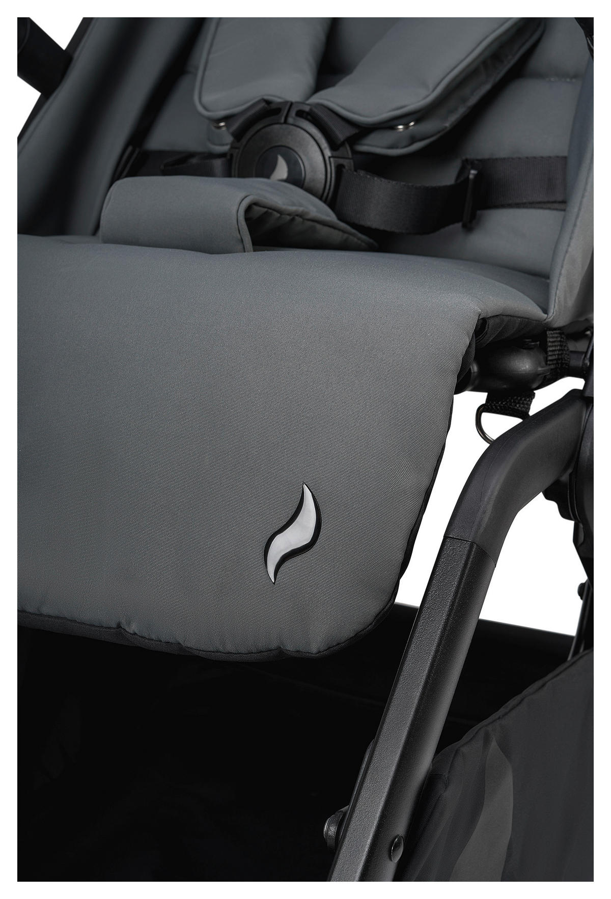 BUGGY Boogy 2 Stone  - Dunkelgrau/Schwarz, Basics, Textil/Metall (51/105/84,5cm) - Osann