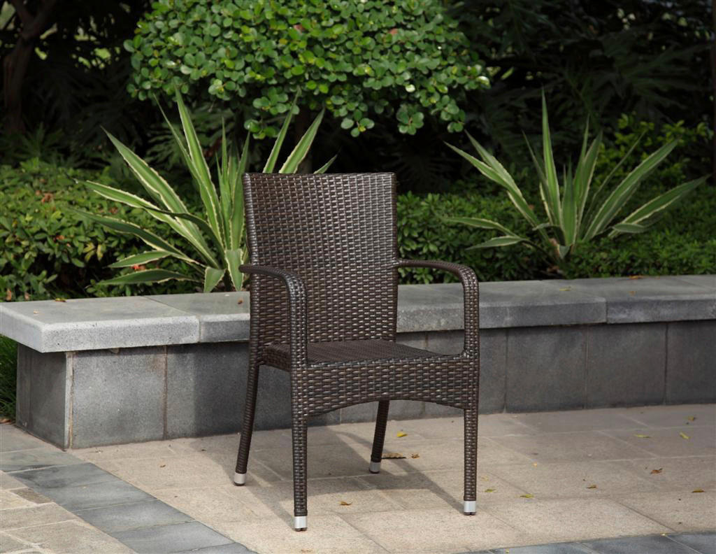 STAPELSTUHL Aluminium Braun  - Braun, MODERN, Kunststoff/Metall (55/87/56cm) - Gardenson
