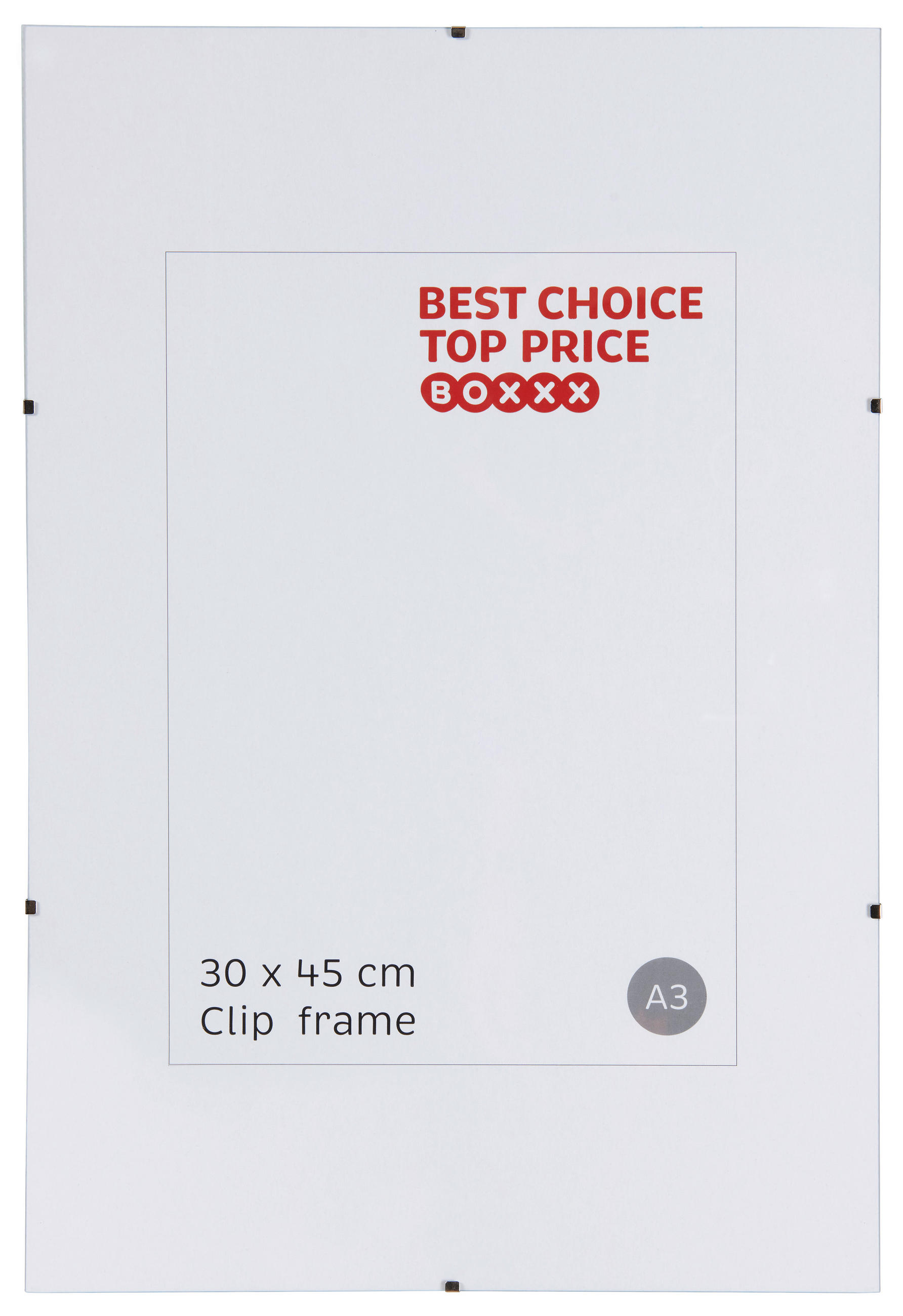 RAHMEN, 30X45CM 45/30/0,9 cm  - Klar, Basics, Glas/Holz (45/30/0,9cm) - Boxxx