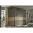 SCHWEBETÜRENSCHRANK in Weiß - Chromfarben/Weiß, Design, Glas/Holzwerkstoff (336/240/68cm) - Moderano