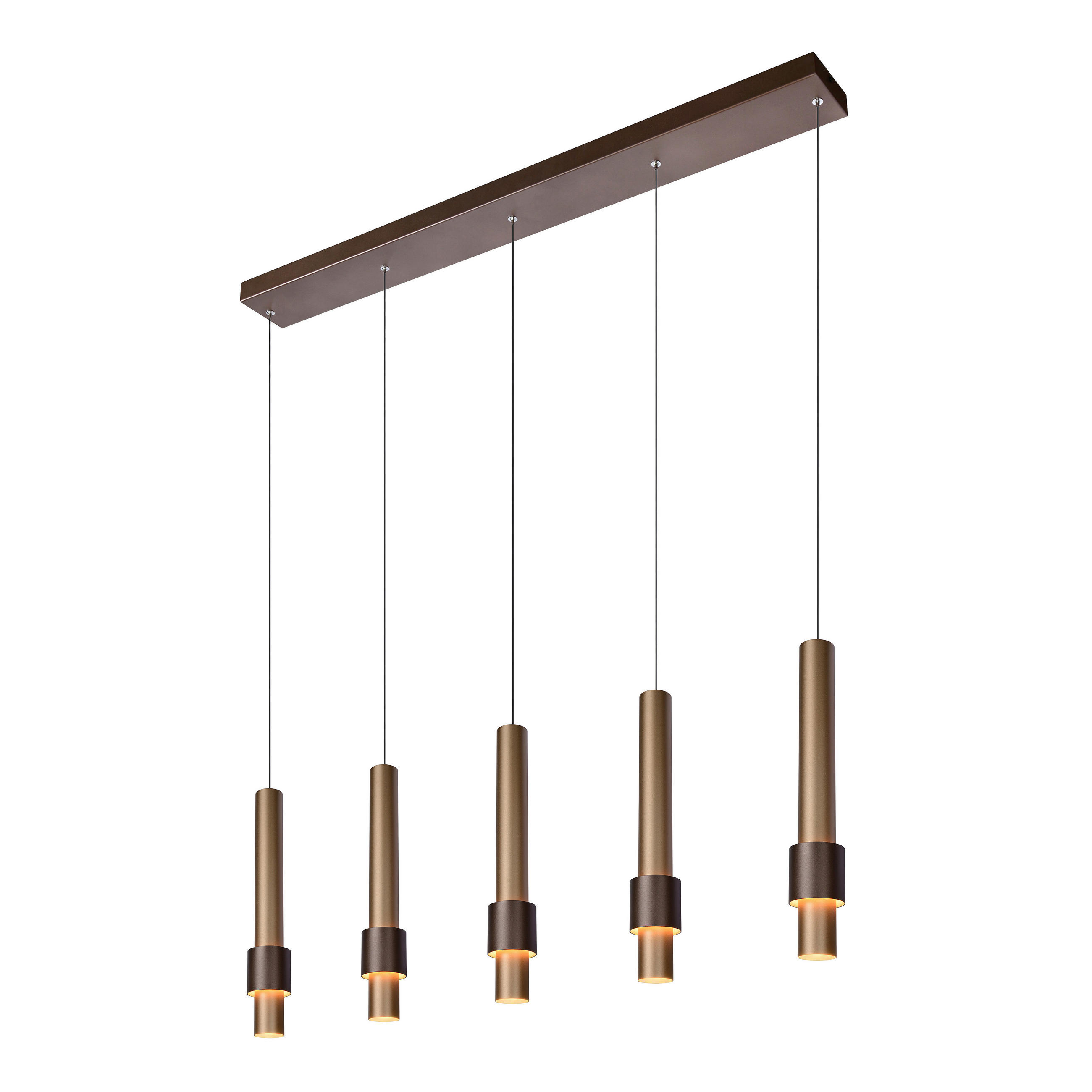 LED-HÄNGELEUCHTE 103/8/169 cm  - Cappuccino, Design, Metall (103/8/169cm) - Lucide