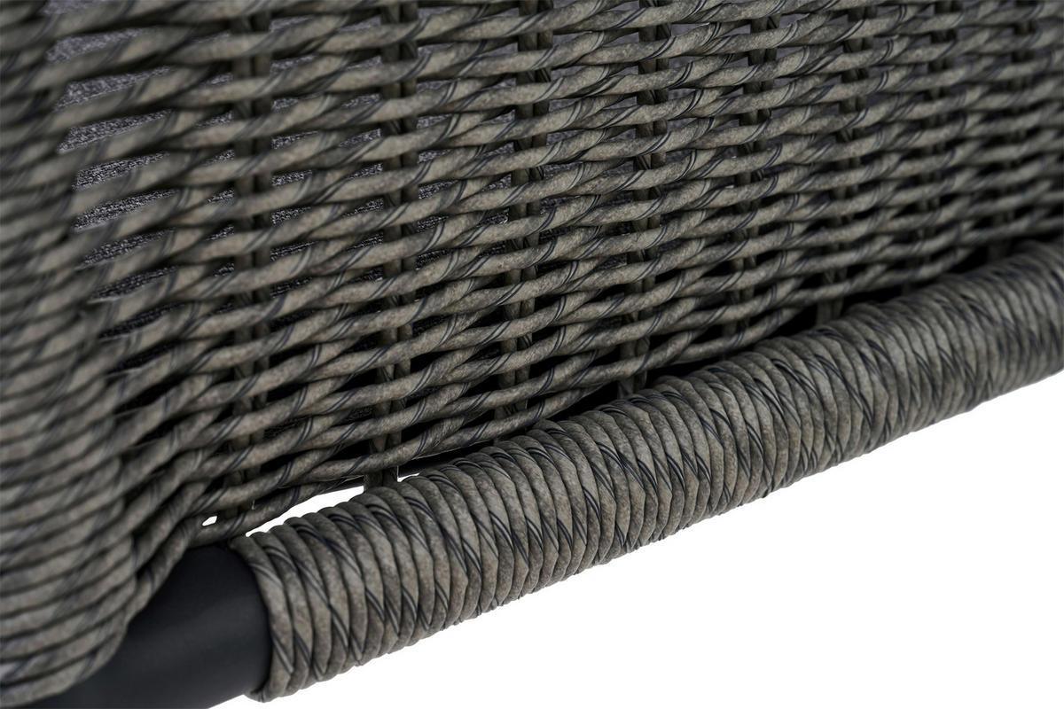 STAPELSESSEL Aluminium Grau  - Anthrazit/Grau, Design, Kunststoff/Textil (56,5/84/62cm) - Siena Garden