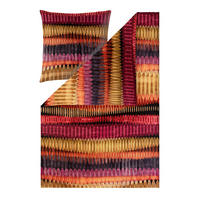 BETTWÄSCHE Impulse Makosatin 155/220 cm  - Weinrot, Design, Textil (155/220cm) - Estella