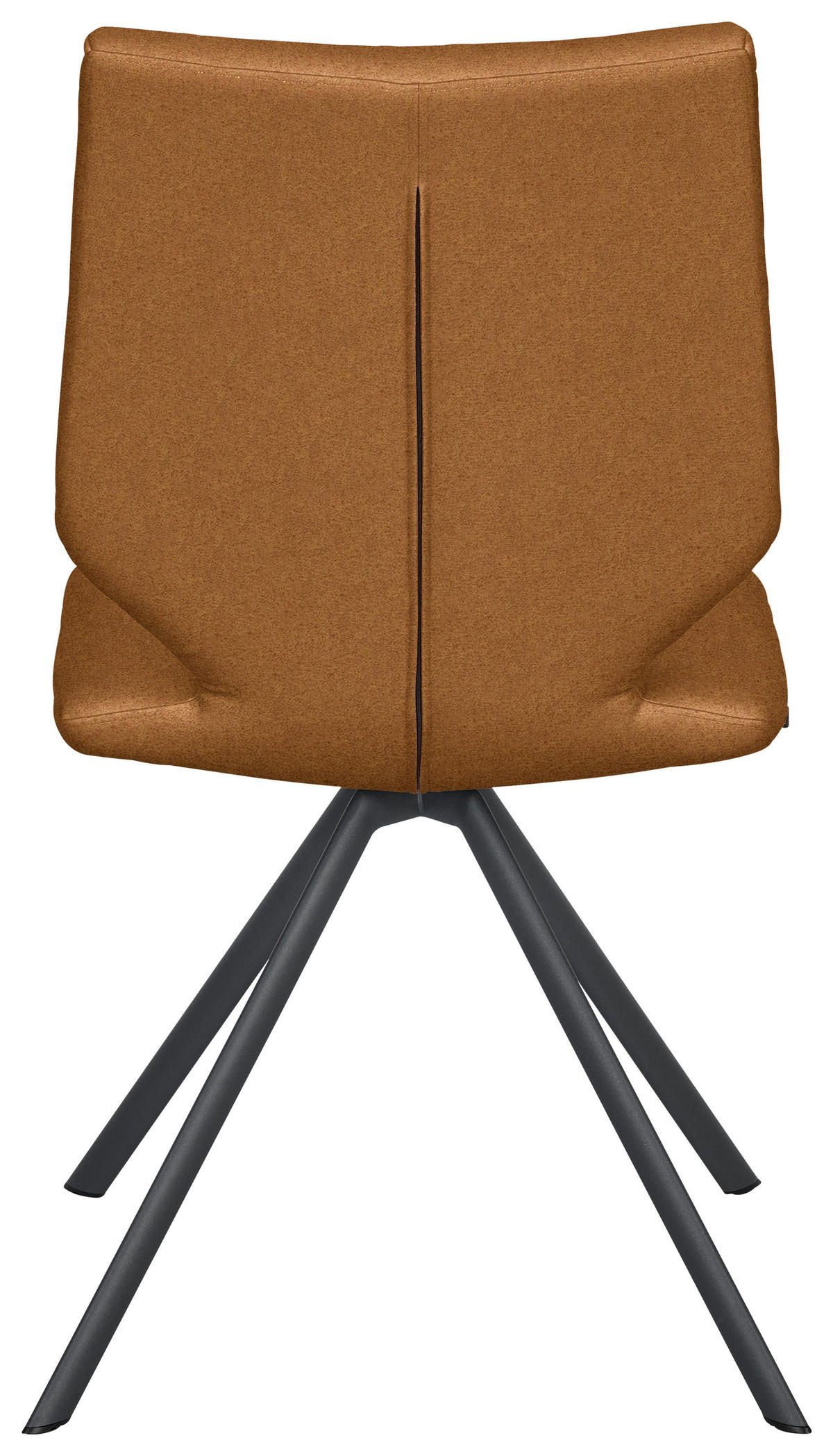 STUHL  Lederauswahl, Stoffauswahl, Typenauswahl Mikrofaser  - Anthrazit/Senfgelb, Design, Textil/Metall (50/92/63cm) - Venjakob