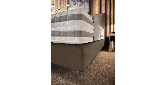 BOXSPRINGBETT 160/200 cm  in Braun  - Braun, KONVENTIONELL, Holz/Textil (160/200cm) - Dieter Knoll