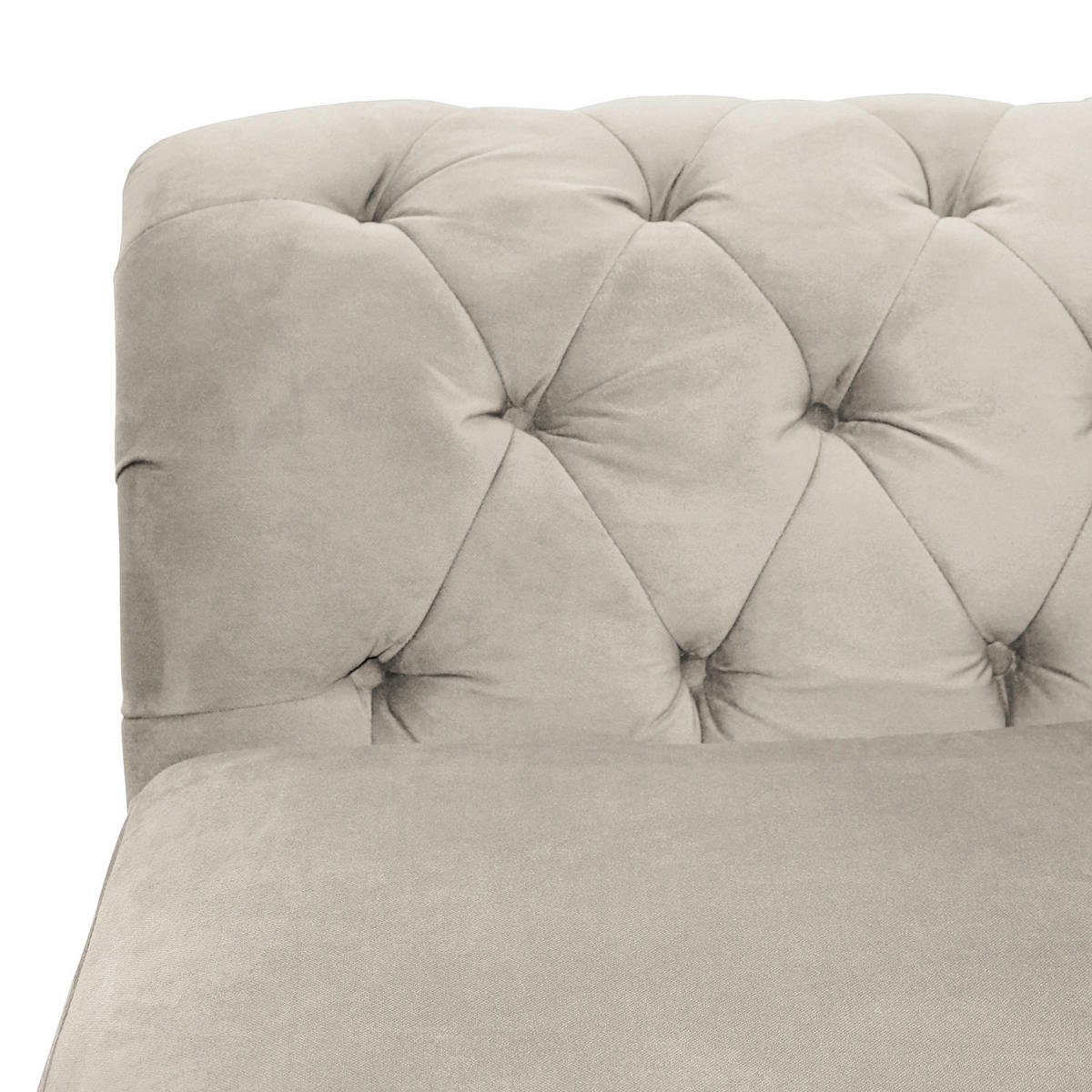 3-SITZER-SOFA SHEFFIELD Mikrofaser Beige  - Beige/Braun, Design, Holz/Textil (230/92/90cm) - P & B