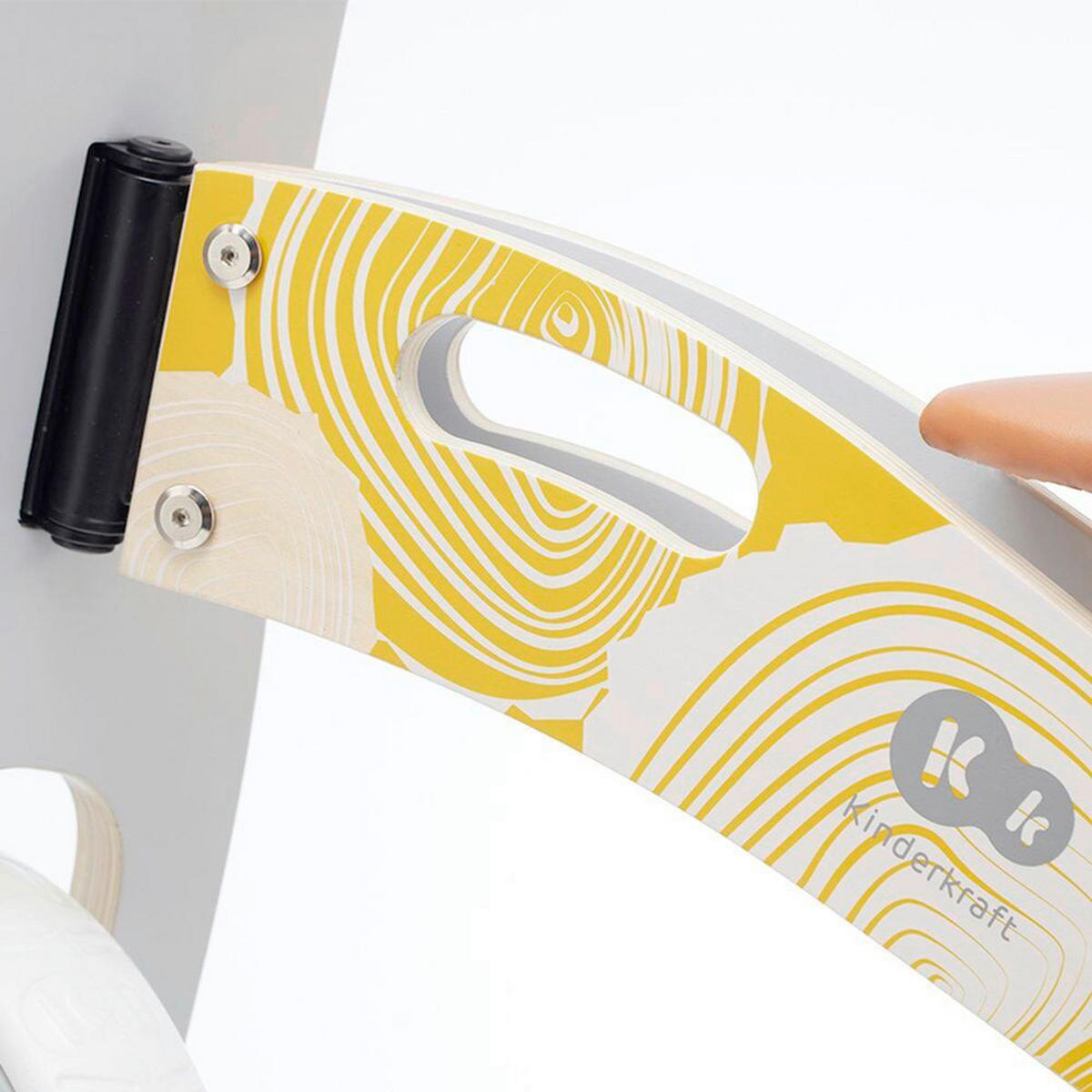 BICIKL GURALICA  RUNNER  - narančasta/siva, Basics, drvo/metal (38/54/83cm) - Kinderkraft