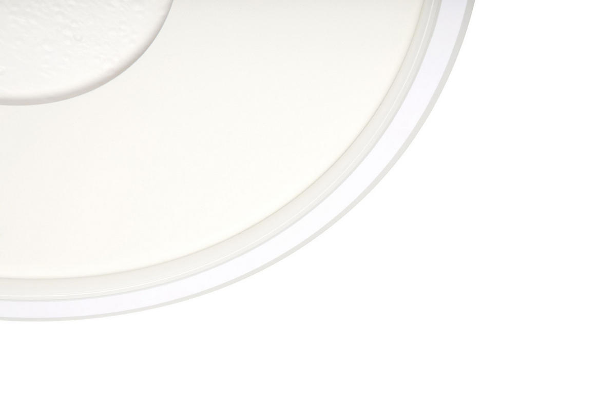 LED MENNYEZETI LÁMPA - fehér, Basics, műanyag/fém (50/5cm) - Novel