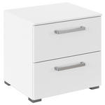 NACHTSCHRANK 50/49/42 cm  - Edelstahlfarben/Alufarben, Basics, Holzwerkstoff/Kunststoff (50/49/42cm) - Xora