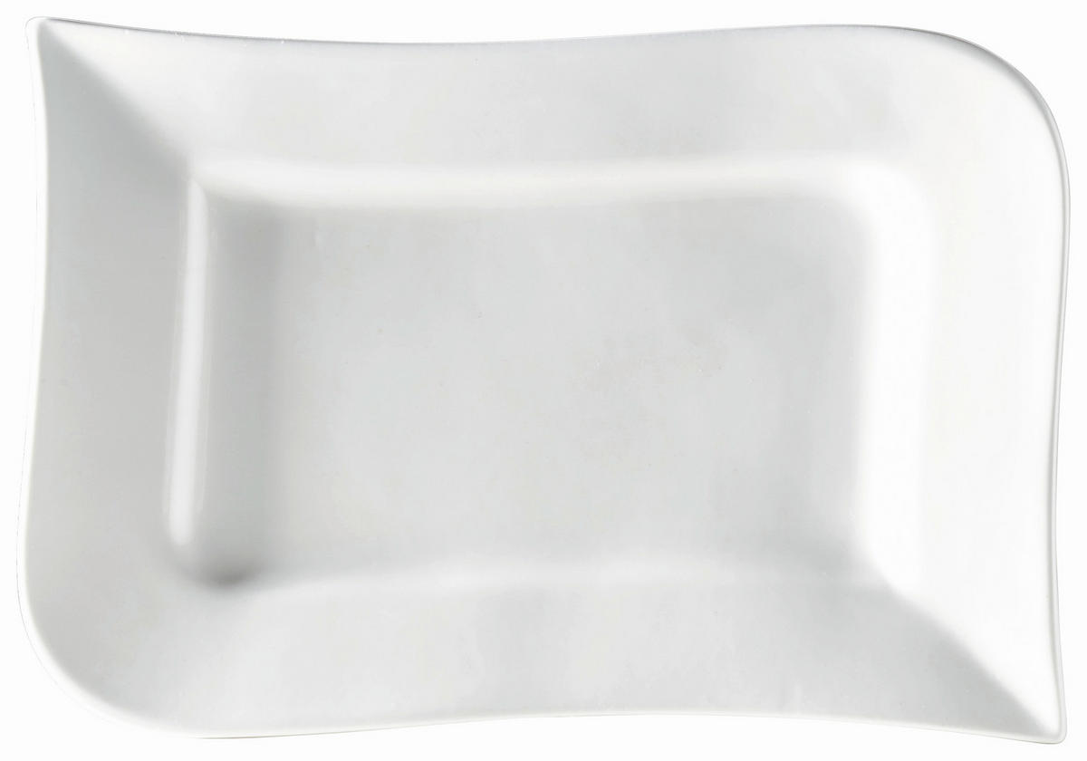 SERVIERPLATTE Melodie    31/3/21 cm  - Weiß, Design, Keramik (31/3/21cm) - Ritzenhoff Breker