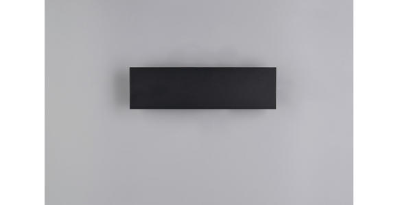 LED-WANDLEUCHTE 28/4,5/8 cm  - Schwarz, Design, Kunststoff/Metall (28/4,5/8cm) - Novel