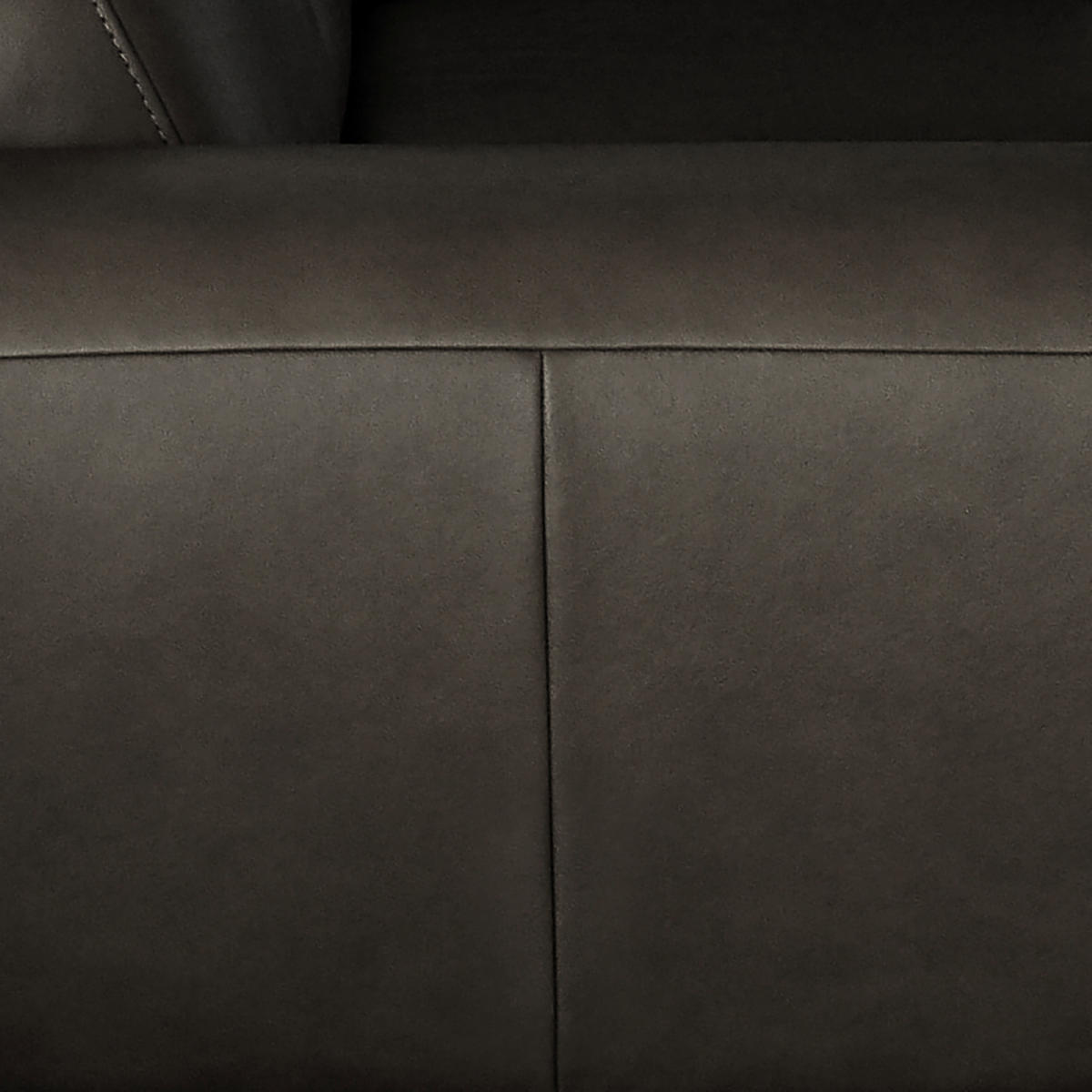 3-SITZER-SOFA in Leder Schwarz  - Chromfarben/Schwarz, Design, Leder/Metall (207/85/92cm) - Livetastic