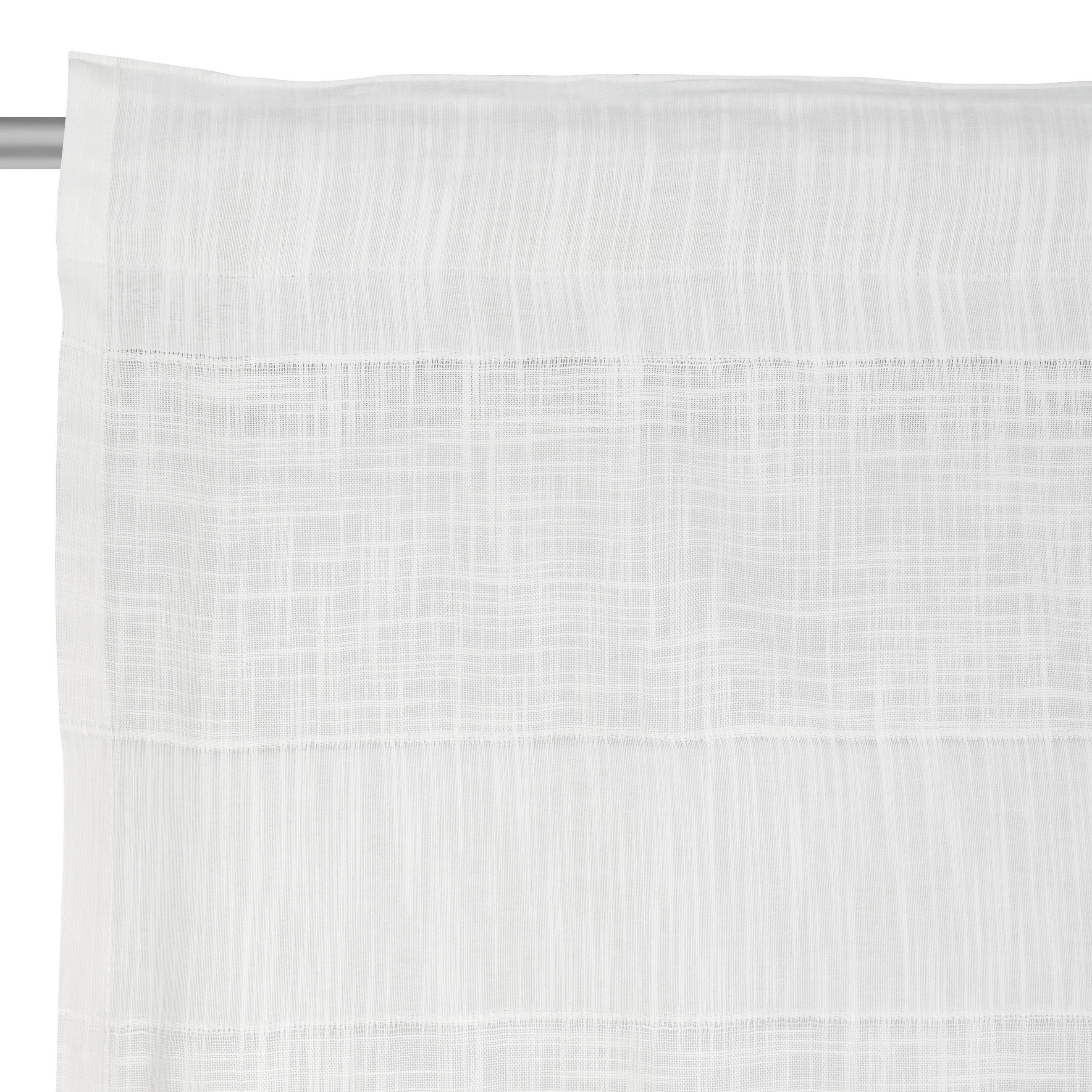 FERTIGVORHANG LIORA blickdicht 140/255 cm   - Weiß, Basics, Textil (140/255cm) - Bio:Vio