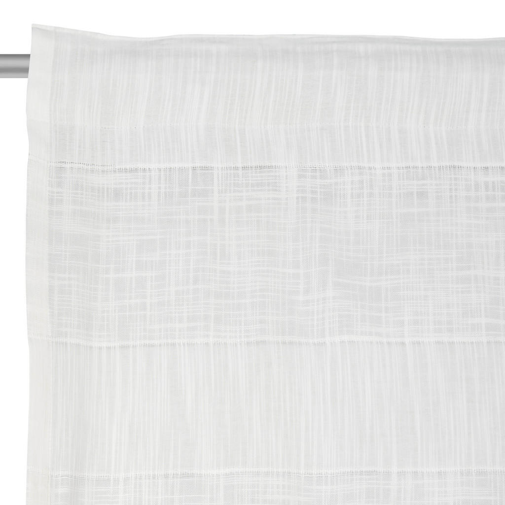 Thumbnail - Bio:Vio Fertigvorhang Liora, Weiß, Textil, 140x255 cm, Gots, Oeko-Tex® Standard 100, für Stange und Schiene geeignet, mi...