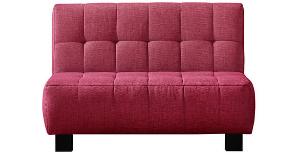 SCHLAFSOFA Rot  - Rot/Schwarz, Design, Textil/Metall (125/92/102cm) - Novel