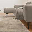 ECKSOFA in Chenille Beige  167/311 cm  - Beige/Schwarz, Design, Textil/Metall (167/311cm) - Xora