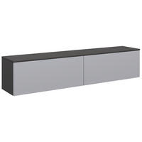 LOWBOARD  180,3/37,6/37,4 cm  individuell planbar, hängend, in verschiedenen Größen erhältlich, in verschiedenen Holzdekoren erhältlich  - Schieferfarben/Blaugrau, Design, Holzwerkstoff (180,3/37,6/37,4cm) - Celina Home