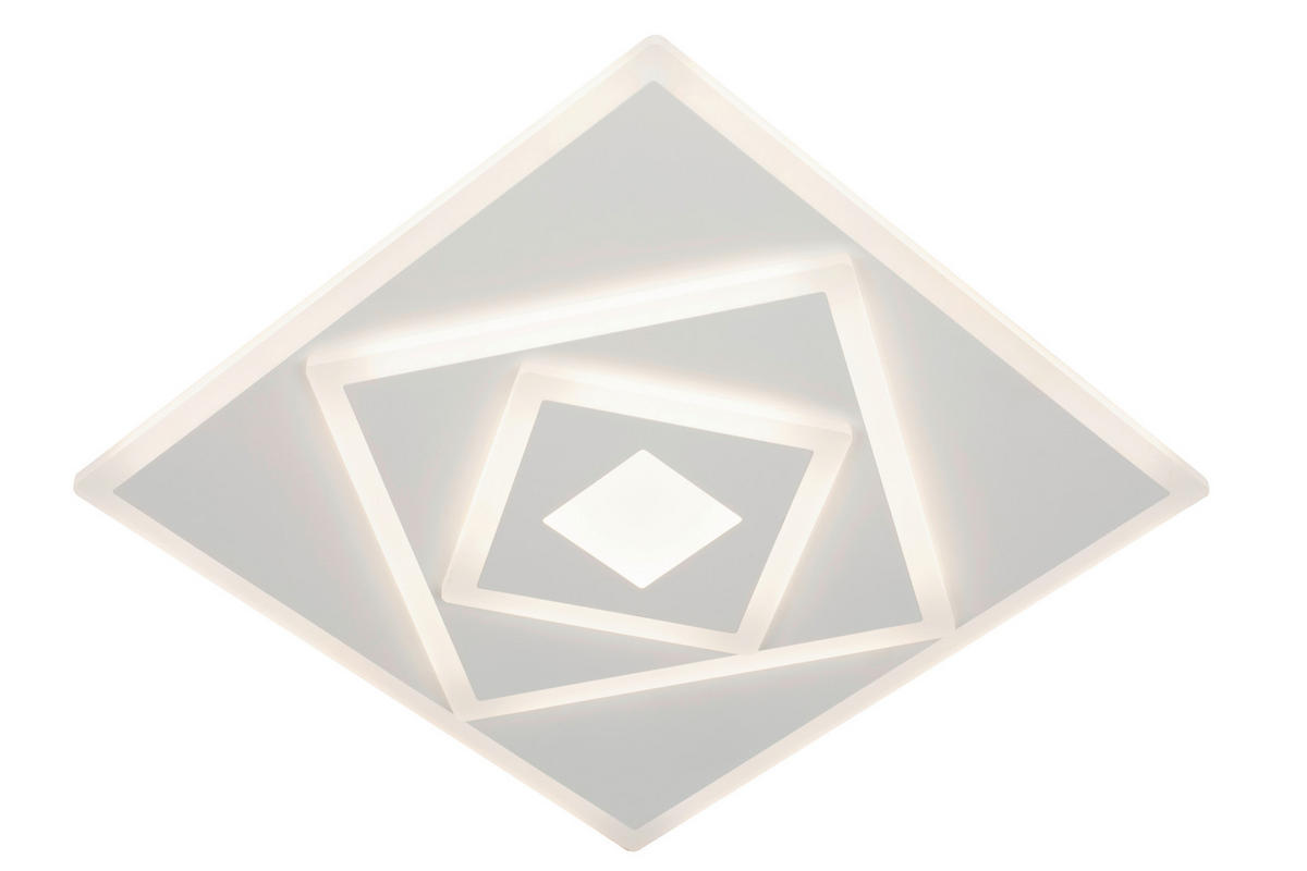 LED-DECKENLEUCHTE 40/40/6 cm   - Weiß, Trend, Kunststoff/Metall (40/40/6cm) - Novel