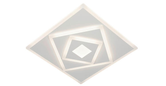 LED-DECKENLEUCHTE 40/40/6 cm   - Weiß, Trend, Kunststoff/Metall (40/40/6cm) - Novel