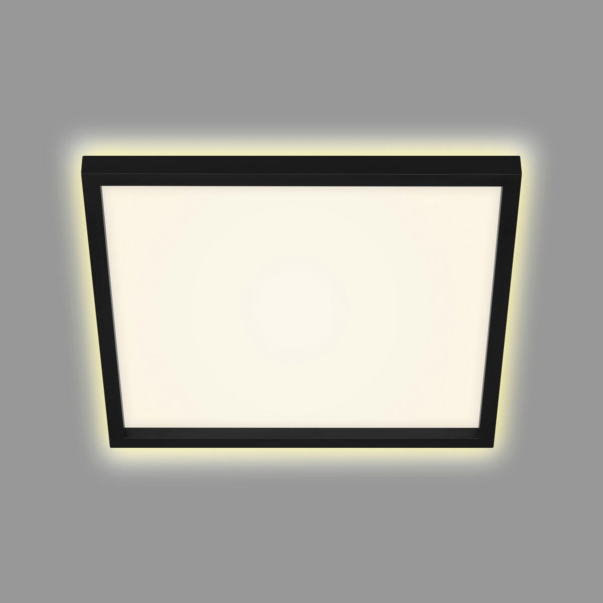 LED-DECKENLEUCHTE 42,2/42,2/4 cm   - Schwarz, Basics, Kunststoff (42,2/42,2/4cm)