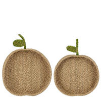 KOSÁRSZETT - barna, Basics, természetes anyagok (39/32/6.5cm)
