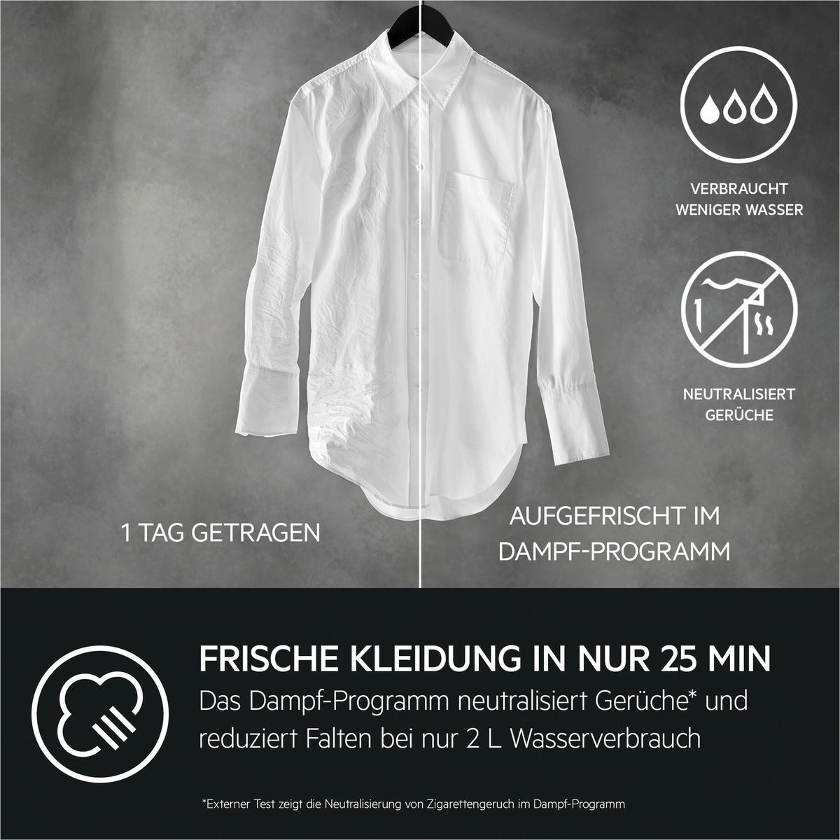 EINBAUWASCHTROCKNER LWR8WI7680  - Schwarz/Weiß, Basics, Kunststoff/Metall (59,6/81,9/55,3cm) - AEG