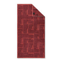 DUSCHTUCH 80/150 cm JOOP! BARS  - Dunkelrot, Basics, Textil (80/150cm) - Joop! Living