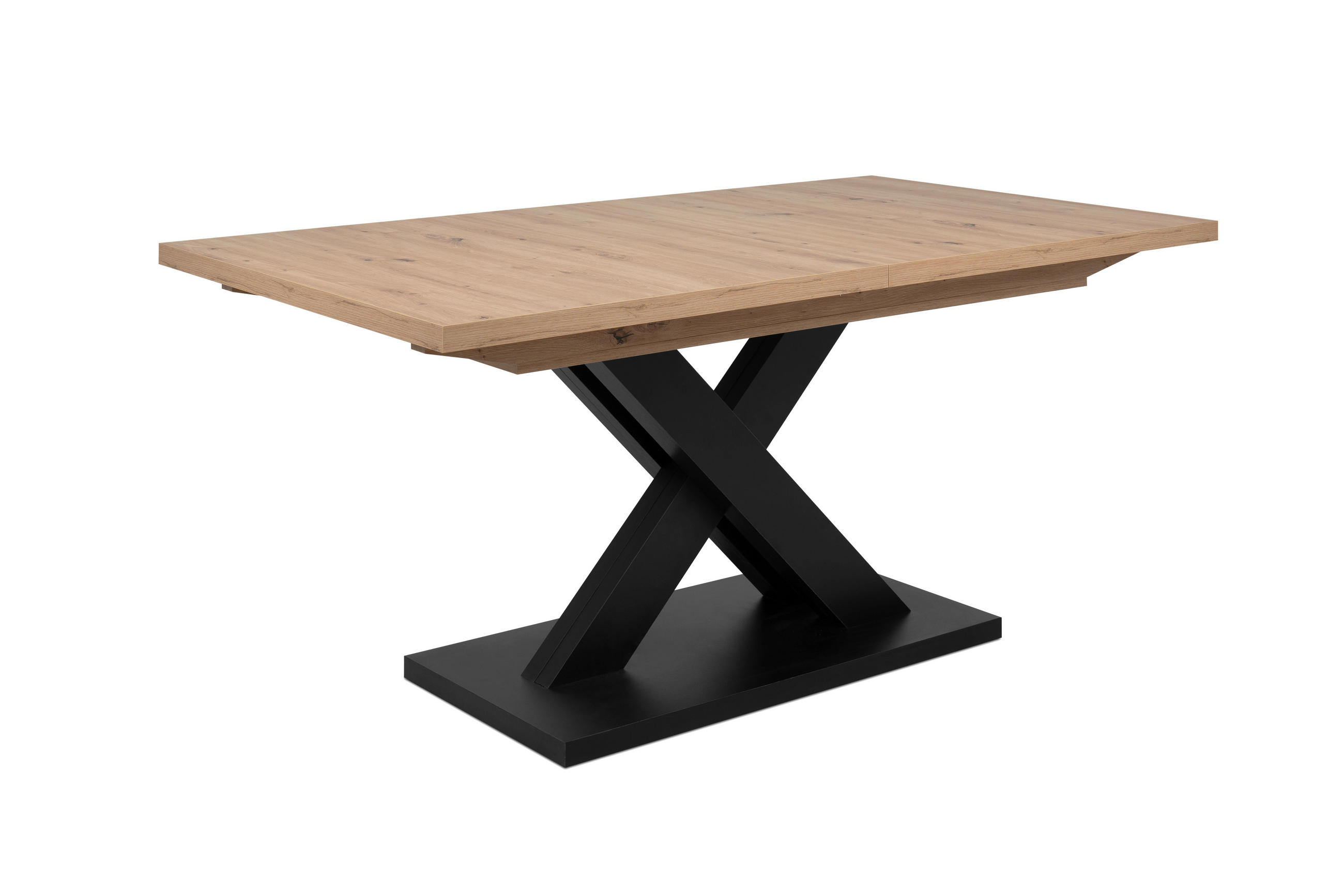 ESSTISCH in Holzwerkstoff 160-200/90/76 cm  - Schwarz/Eiche Artisan, Design, Holzwerkstoff (160-200/90/76cm) - MID.YOU
